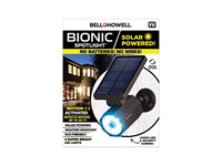 Bell + Howell Bionic Motion-Sensing Solar Powered LED Black Spotlight