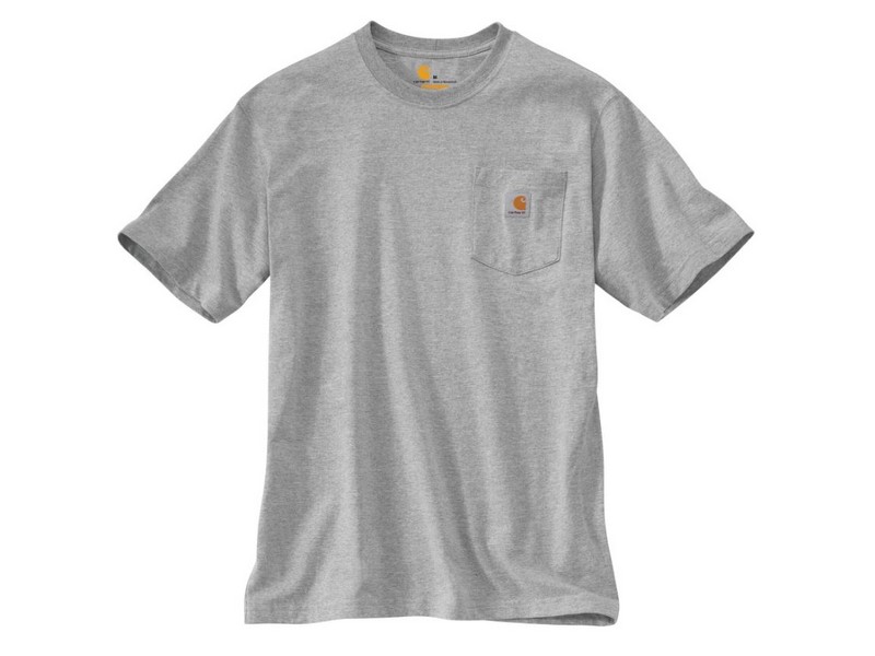 Men's Carhartt Pocket T Shirt Heather Gray