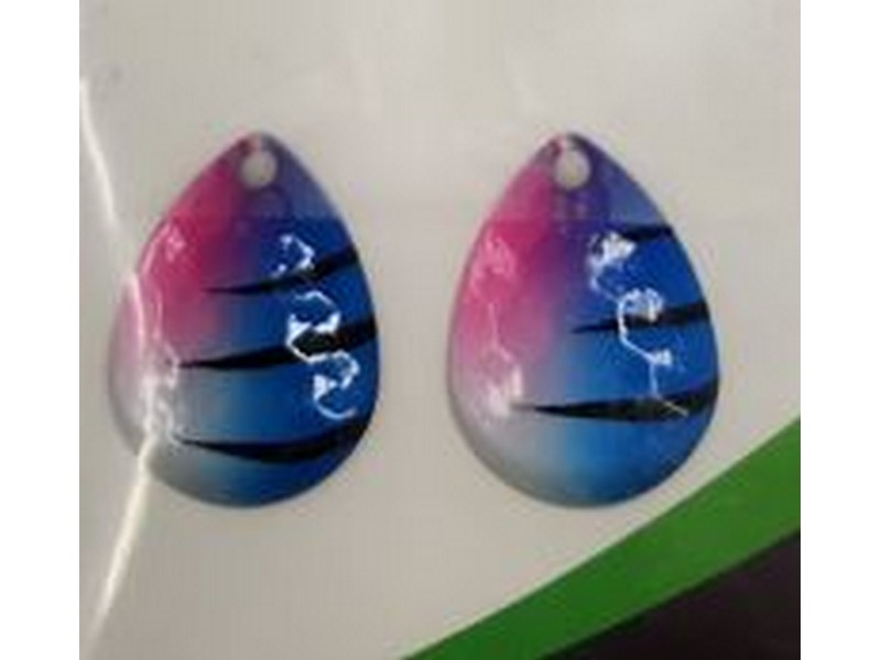 Vertical Jigs & Lures Pro Series Custome Blades 2pk. Blue Shiner