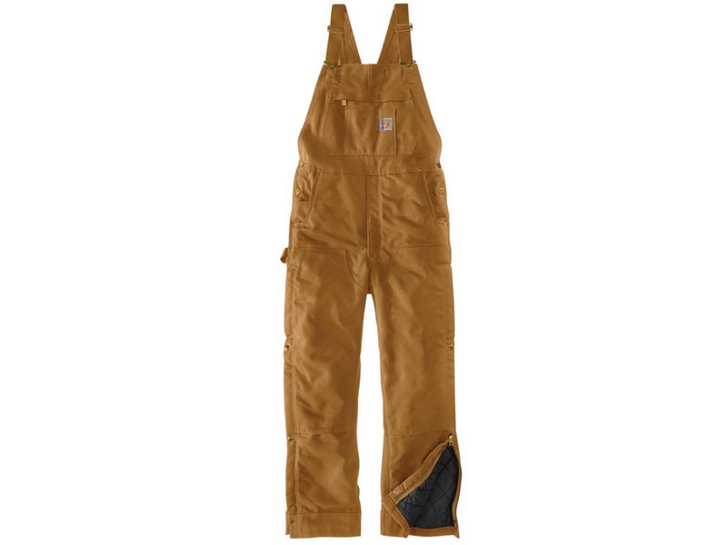 Men's Carhartt Insulated Duck Bib Brown