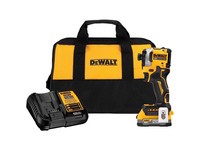 Dewalt Powerstack 20 V 1/4 in. Cordless Brushless 3-Speed Impact Driver Kit (Battery & Charger)