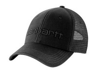 Carhartt Canvas Mesh-Back Logo Graphic Hat Black