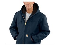 Men's Carhartt Flannel Lined Jacket Dark Navy