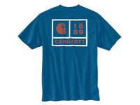 Men's Carhartt Vintage Logo T-Shirt 1889 Marine Blue