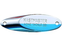 Kastmaster Spoon, 1 3/4", 1/4 oz, Chrome & Neon Blue