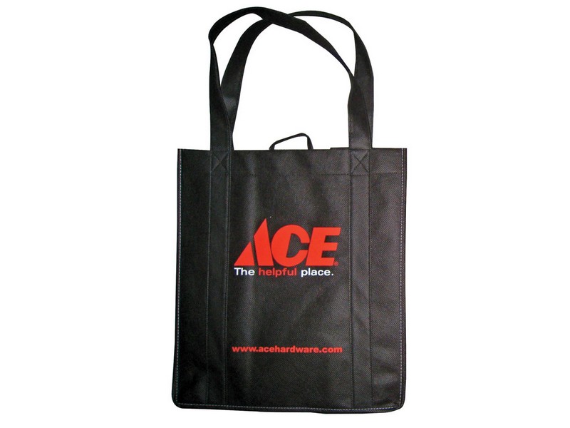 Ace 13-1/2 in. H X 12-1/2 in. W X 14 in. L Reusable Shopping Bag