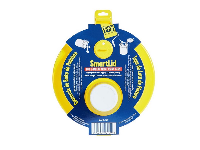 Foam Pro SmartLid Yellow Plastic/Polyethylene Paint Can Lid