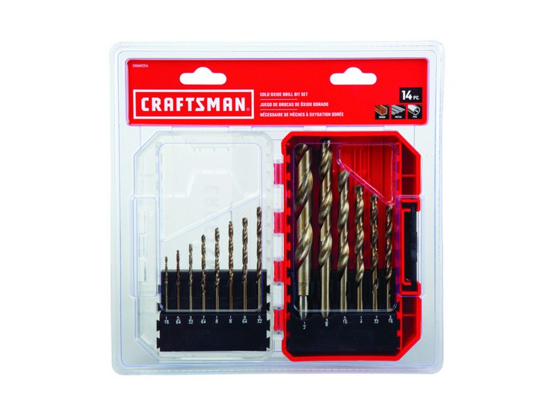 Craftsman Gold Oxide Drill Bit Set 14 pc