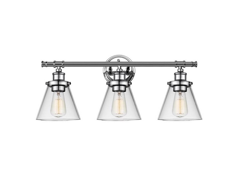 Globe Electric Parker 3-Light Chrome Wall Sconce