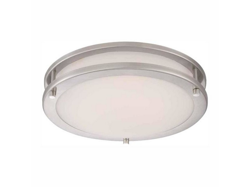 Westinghouse 3.5 in. H X 11 in. W X 11 in. L Brushed Nickel Ceiling Light