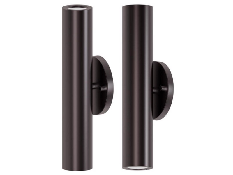 Globe Electric Matteo Matte Black Switch LED Wall Lantern