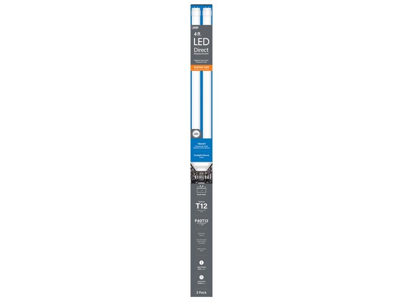 Feit Electric T12 Daylight Deluxe 48 in. G13 Linear Led Linear Lamp 40 Watt