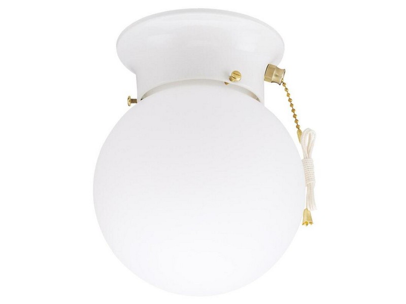 Westinghouse 7.25 in. H X 6 in. W X 6 in. L White Ceiling Fixture