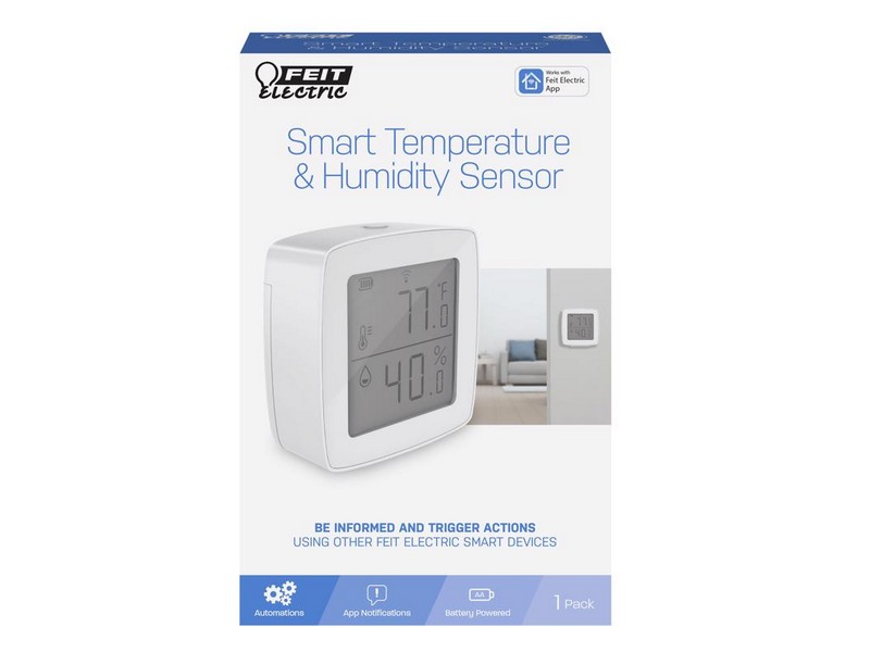 Feit Electric Built In WiFi Heating and Cooling Push Buttons Temperature &
