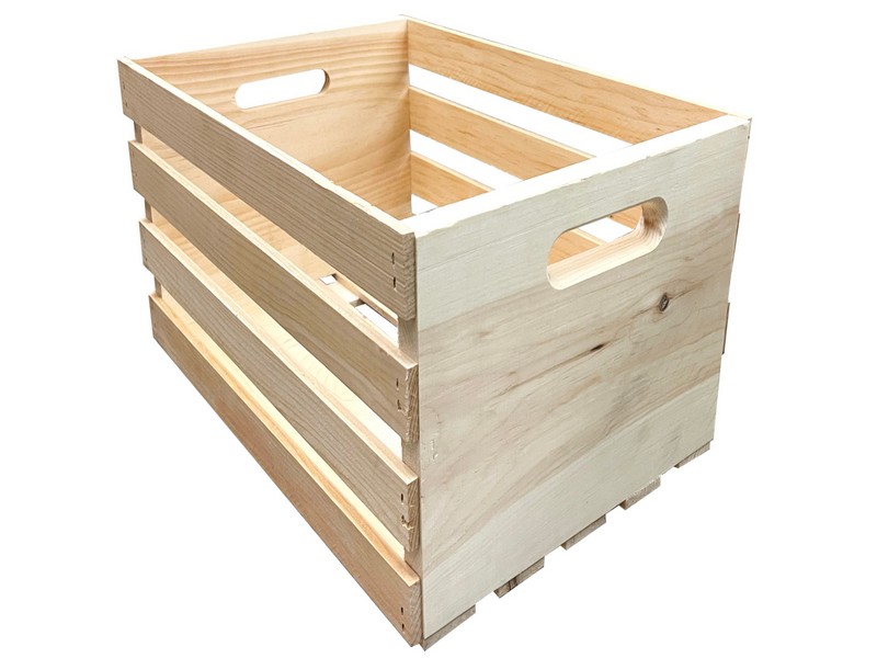 Demis Products 9.56 in. H X 12.5 in. W X 18 in. D Storage Box Natural