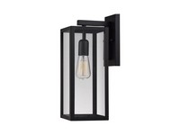 Globe Electric Vintage 1-Light Matte Black Hurley Wall Sconce