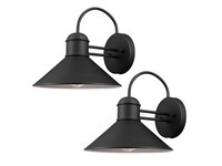 Globe Electric Sebastien 1-Light Matte Black Wall Sconce