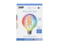 Feit Electric G30 E26 (Medium) LED Smart Bulb Color Changing 60 W 1 pk