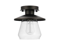 Globe Electric Nate 8.14 in. H X 8 in. W X 8 in. L Oil Rubbed Bronze Ceiling Light