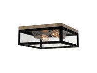 Globe Electric Verona 5.12 in. H X 13 in. W X 13 in. L Dark Bronze Ceiling Light