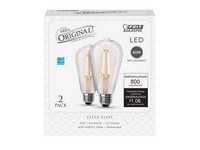 Feit Electric ST19 E26 (Medium) Filament LED Bulb Soft White 60 W 2 pk