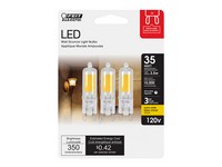 Feit Electric T4 G9 LED Bulb Warm White 35 W 3 pk