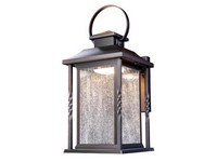 Globe Electric Beauregard Matte Black Dusk to Dawn LED Wall Lantern