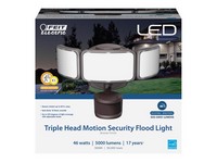 Feit Electric Motion-Sensing Hardwired LED Bronze Security Floodlight