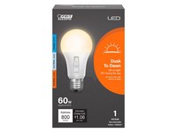 Feit Electric A19 E26 (Medium) LED Dusk to Dawn Bulb Tunable White/Color