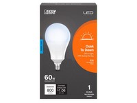 Feit Electric E12 E12 (Candelabra) LED Dusk to Dawn Bulb Daylight 60 Watt