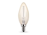 Feit Electric Mini Candelabra E12 (Candelabra) Filament LED Bulb Soft White