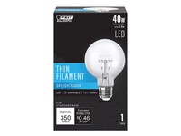 Feit Electric G25 E26 (Medium) Filament LED Bulb Daylight 40 Watt