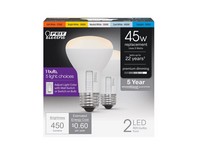 Feit Electric R20 E26 (Medium) LED Bulb White 45 Watt Equivalence 2 pk