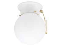 Westinghouse 7.25 in. H X 6 in. W X 6 in. L White Ceiling Fixture