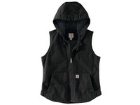 Women's Carhartt Hooded Duck Vest Black