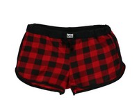 Pj Shorts Ladies Red Plaid