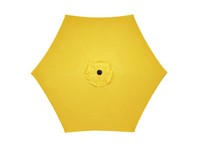 Living Accents 9 ft. Tiltable Yellow Market Umbrella