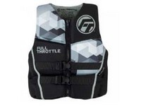 Full Throttle Men's Rapid Dry Life Vest Grey & Black size Large