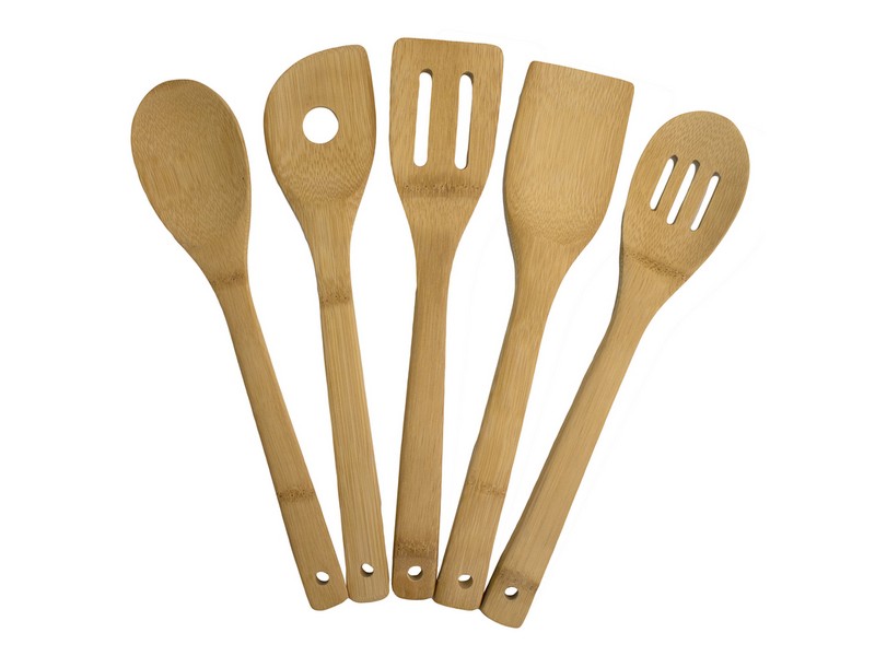Utensil Set Brn 12"l 5p 6004502d