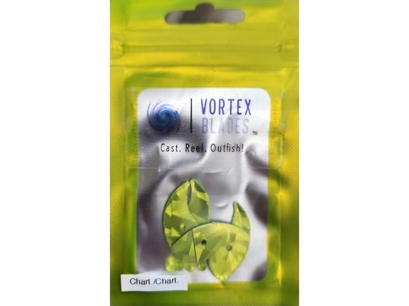 Tri City Tackle Vortex Blade 1.25 Chartreuse Chartreuse