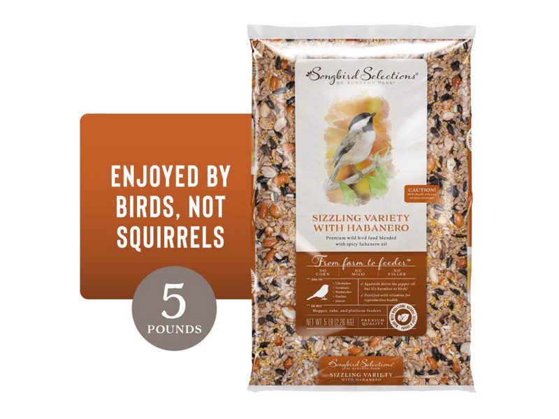 Songbird Selections Sizzling Variety with Habanero Wild Bird Seed Wild Bird Food 5 lb