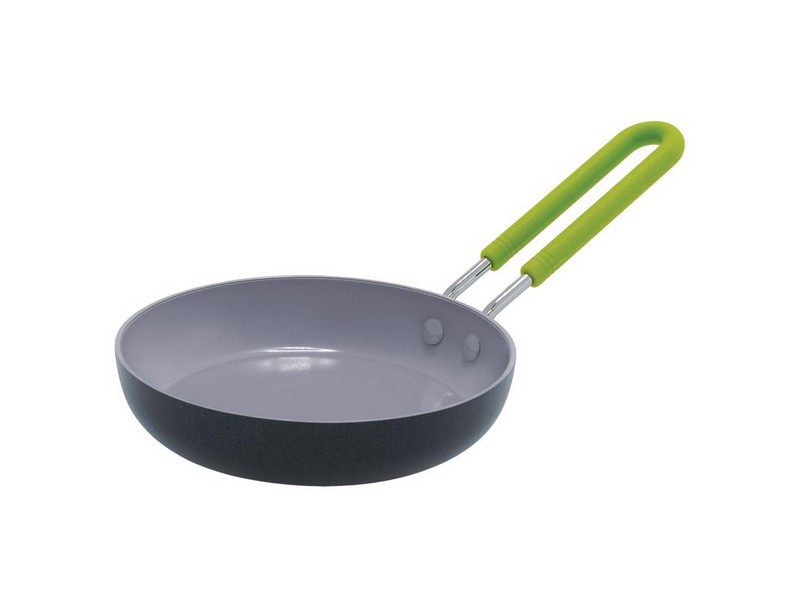 GreenPan Aluminum Mini Fry Pan 5 in. Black