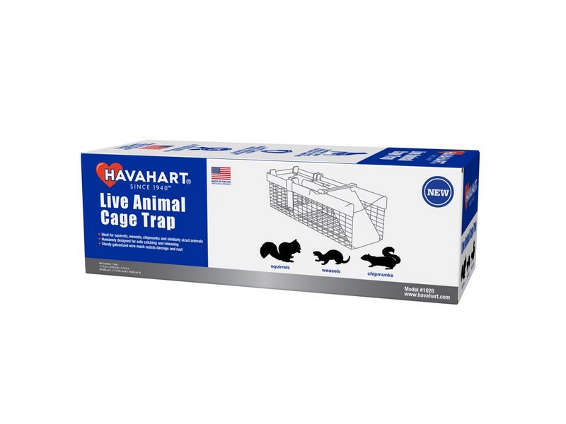 Havahart Small Live Catch Cage Trap For Chipmunks/Spuirrels/Weasels 1 pk