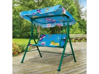 Kids Swing Bench with Canopy