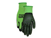 MidWest Quality Gloves Max Grip S Nitrile/Spandex Black/Green Grip Gloves