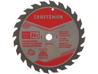 Craftsman 7-1/4 in. D X 5/8 in. S Carbide Tipped Circular Saw Blade 24 teeth 1 pk