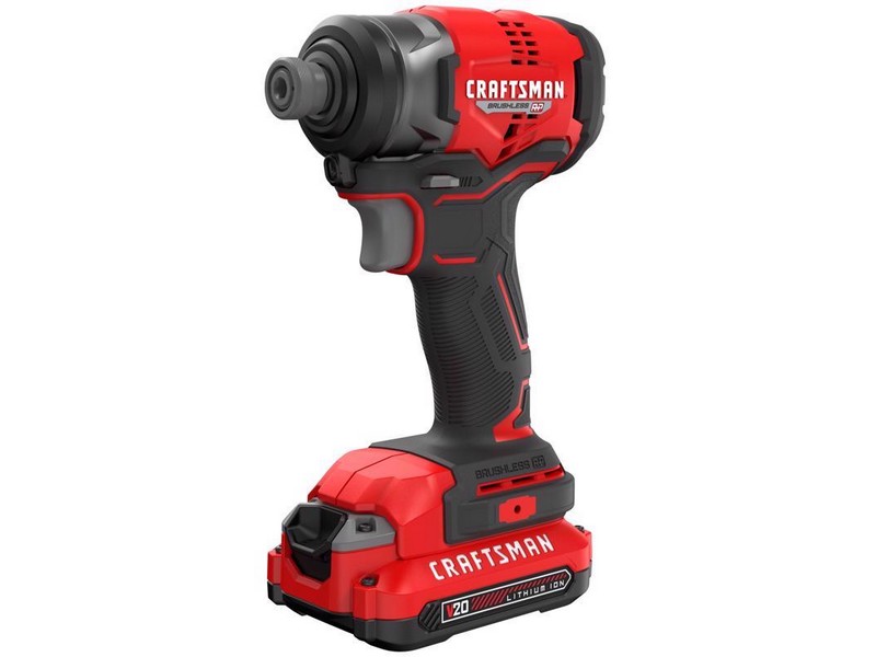 Craftsman V20 1/4 in. Cordless Brushless Impact Driver Kit (Battery &