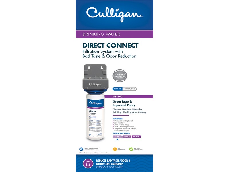 Culligan Direct Connect Under Sink Water Filtration System For Culligan US-DC1