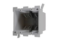 Cantex EZ Box Old Work 34 cu in Rectangle PVC 2 gang Outlet Box Gray
