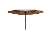 Living Accents 15 ft. Beige Patio Umbrella